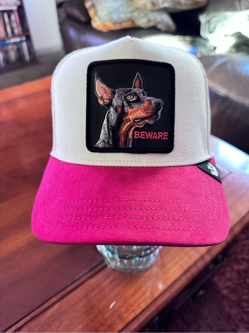 Goorin Brothers THE SUEDE DOBERMAN Trucker Hat. SMOOTH! NWT.